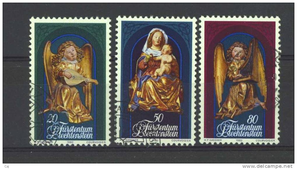 Liechtenstein  :  Yv  754-56  (o) - Used Stamps