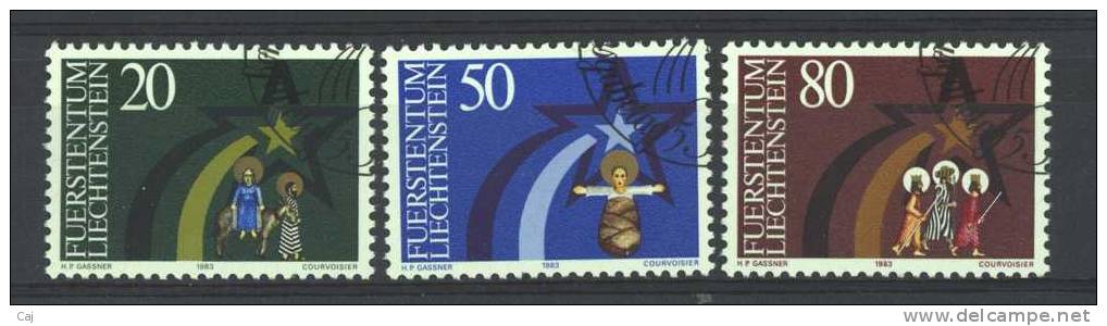 Liechtenstein  :  Yv  772-74  (o) - Used Stamps