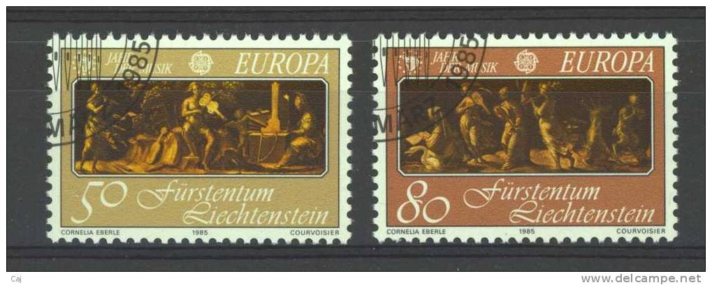 Liechtenstein  :  Yv  807-08  (o) - Used Stamps