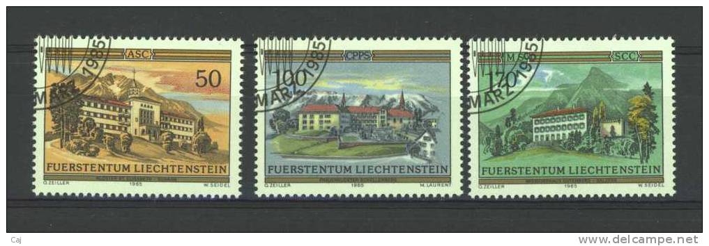 Liechtenstein  :  Yv  809-11  (o) - Used Stamps