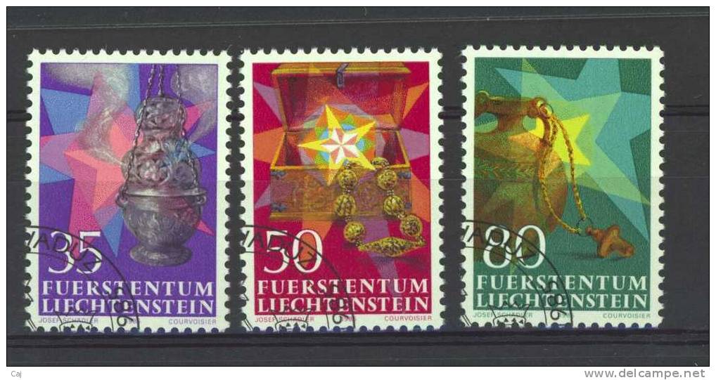 Liechtenstein  :  Yv  825-27  (o) - Used Stamps