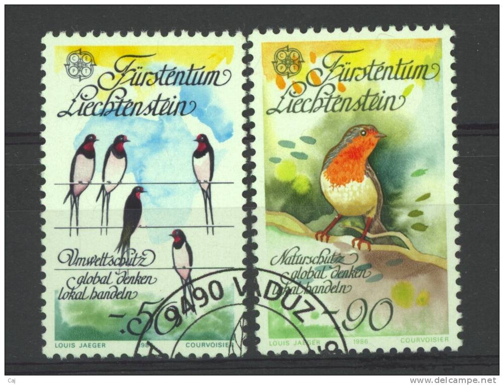 Liechtenstein  :  Yv  834-35  (o) - Used Stamps