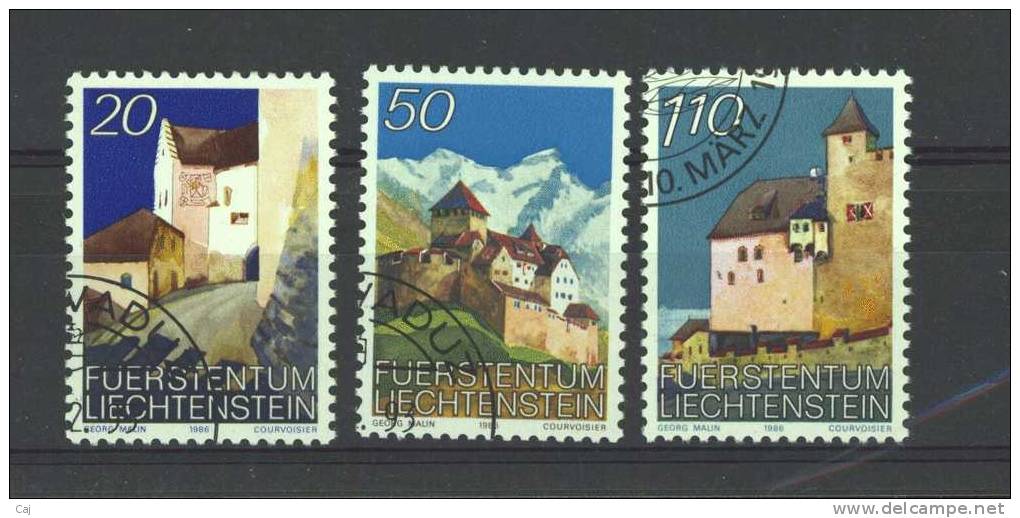 Liechtenstein  :  Yv  837-39  (o) - Used Stamps