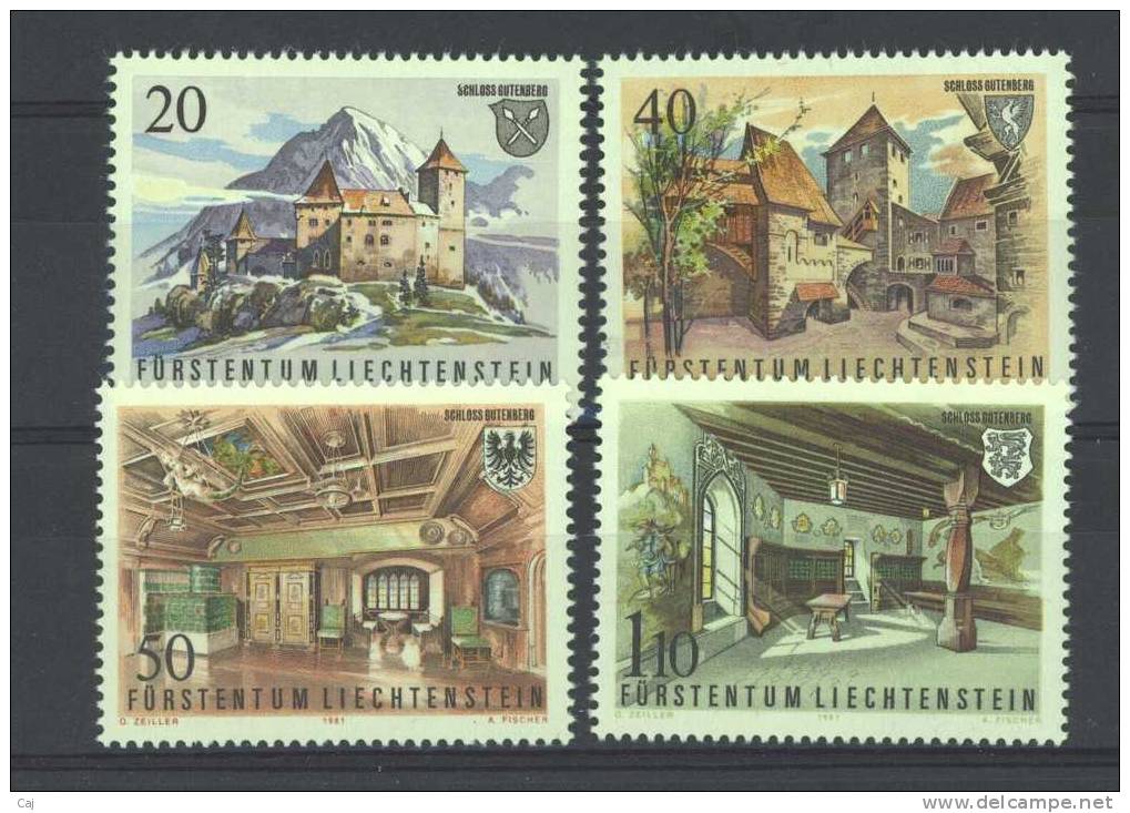 Liechtenstein  :  Yv  721-24  ** - Ungebraucht