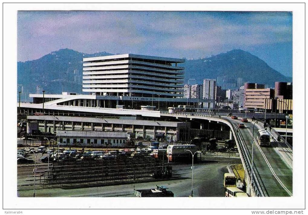 CHINA  /  POST  CARD  FROM  HONG  KONG  /  KOWLOON  /  CANTON RAILWAY TERMINAL WITH THE GRAND VIEW  /  Edit.  GPO  N° 47 - Chine (Hong Kong)