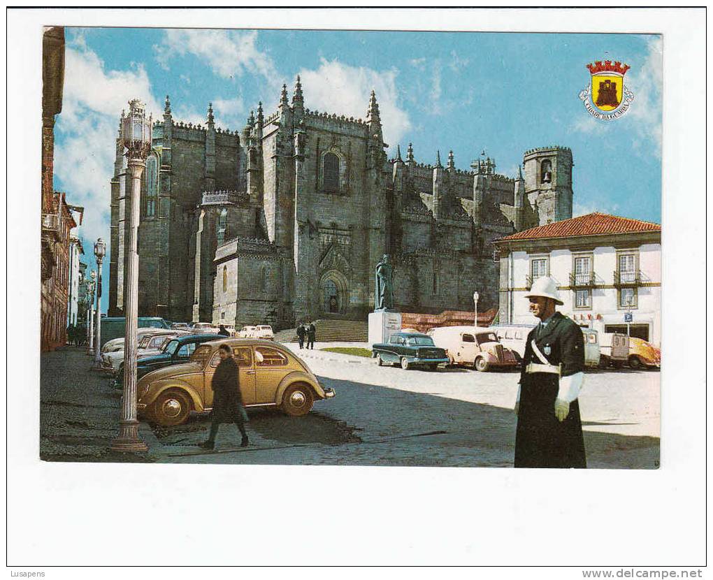 Portugal Cor 10760 – GUARDA - PRAÇA LUIS DE CAMÕES - OLD CARS AUTOMOBILES VOITURES OPEL VW - Guarda