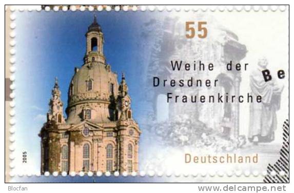 800 Jahre Dresden 2006 BUND 2491 Im 10-Kleinbogen SST 11€ Weihe Frauenkirche Art Ss Architectur Sheetlet Bf Germany - Autres & Non Classés