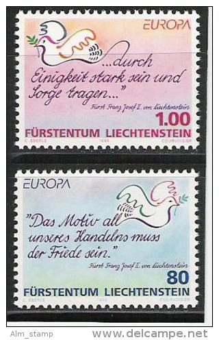 1995 Liechtenstei Mi. 1103-4**MNH  Europa - 1995