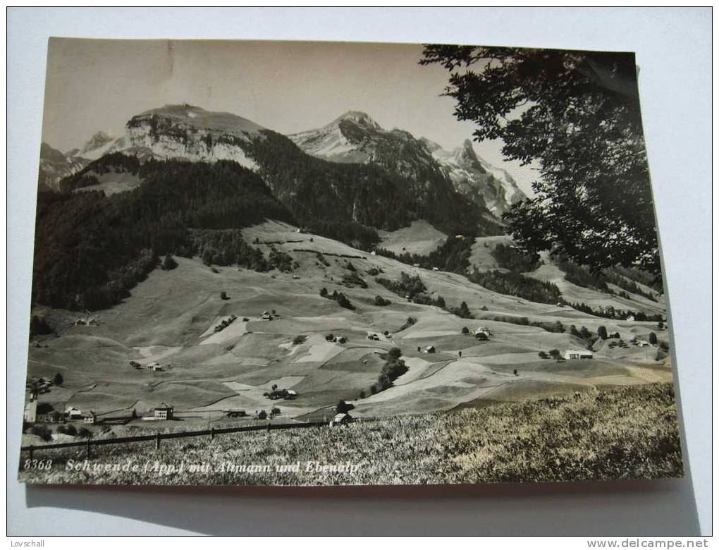 Schwende Mit Altmann Und Ebenalp. (10 - 8 - 1960) - Schwende