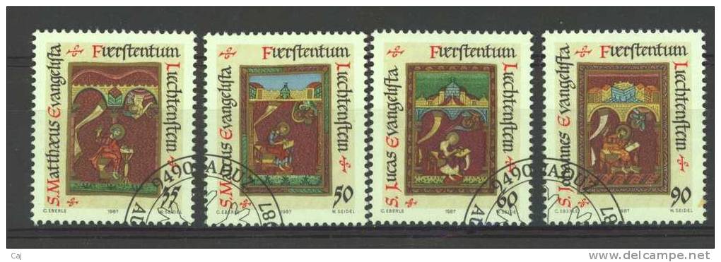 Liechtenstein  :  Yv  871-74  (o) - Gebraucht