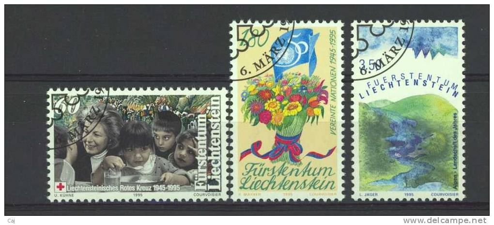 Liechtenstein  :  Yv  1046-48  (o) - Gebraucht