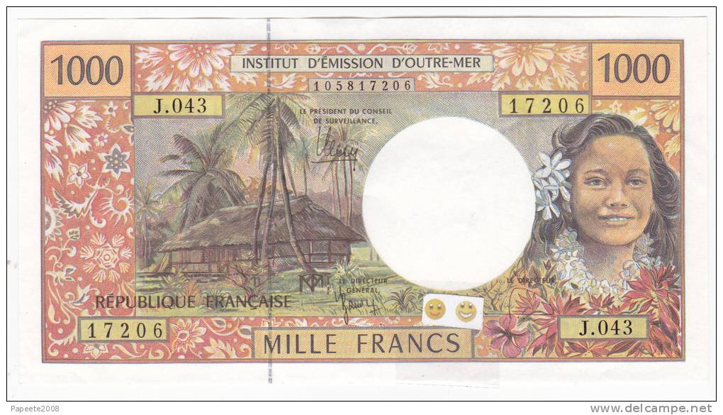 Nouvelle Calédonie - 1000 FCFP - Alphabet J.043 / 2011 / Signatures Barroux-Noyer-Besse - Neuf / Jamais Circulé - Numea (Nueva Caledonia 1873-1985)