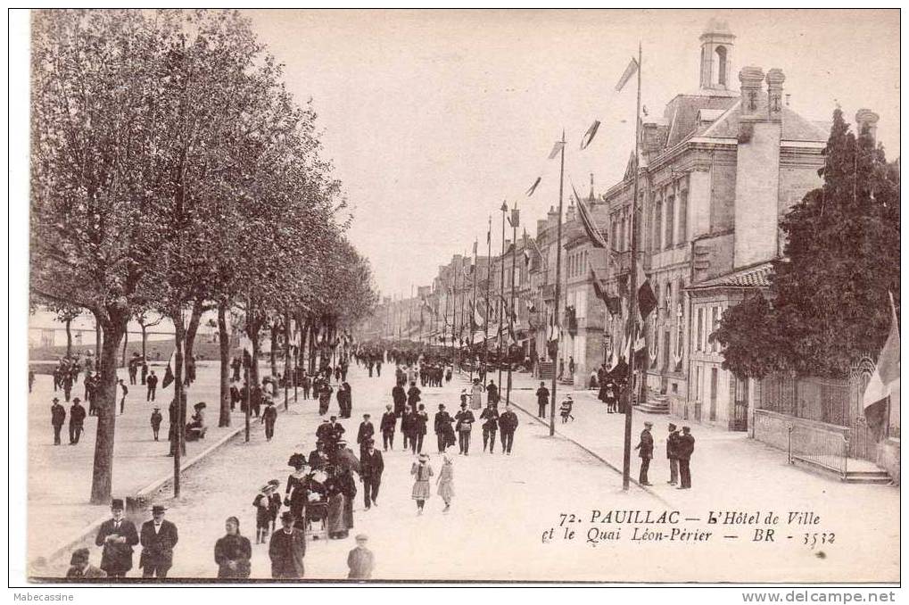 33 Pauillac Hotel De Ville Et Le Quai Leon-Perrier - Pauillac