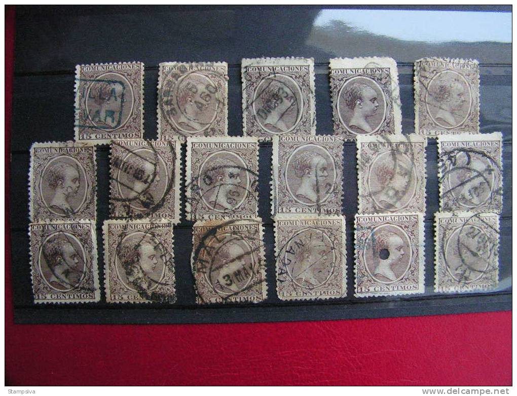 ==  Spanien , Klasik Lot  -  Stempel - Used Stamps