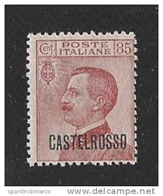 CASTELROSSO - Possedimenti Italiani - Valore Nuovo S.t.l. Da 85 C.  Soprastampato - In Buone Condizioni. - Castelrosso