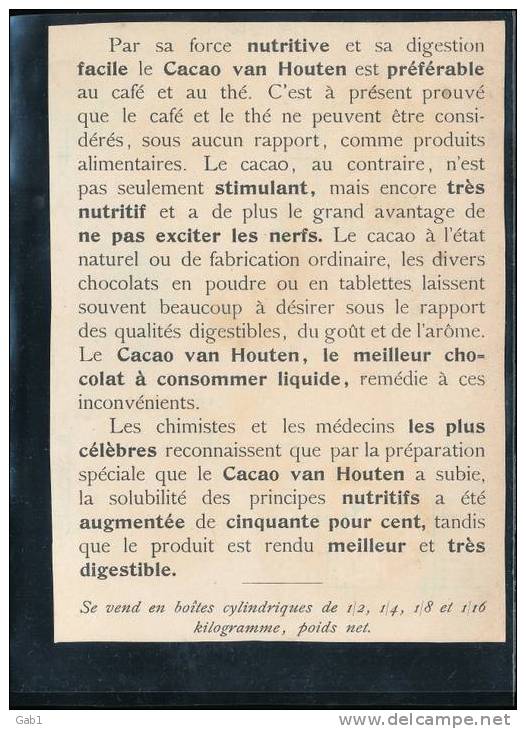 Chromo -- Cacao Van Houten -- Alger -- Indigenes Jouant Aux Echecs - Van Houten