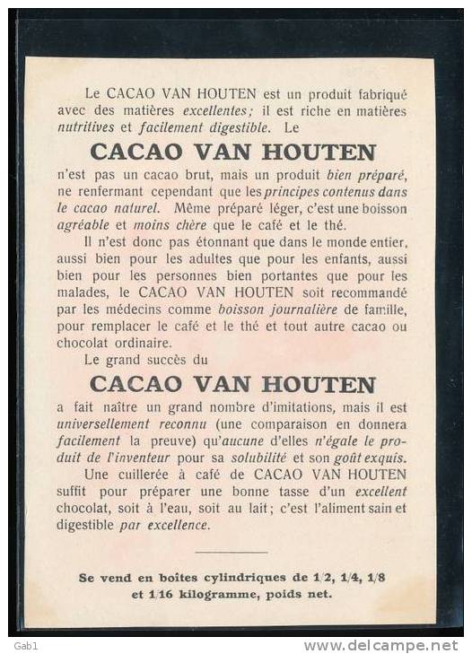 Chromo -- Cacao Van Houten -- Chasse A Coure - Van Houten