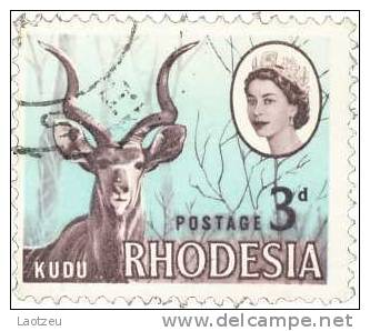 Rhodésie Du Sud 1966. ~ YT 132. - Antilope Kudu - Rhodésie (1964-1980)