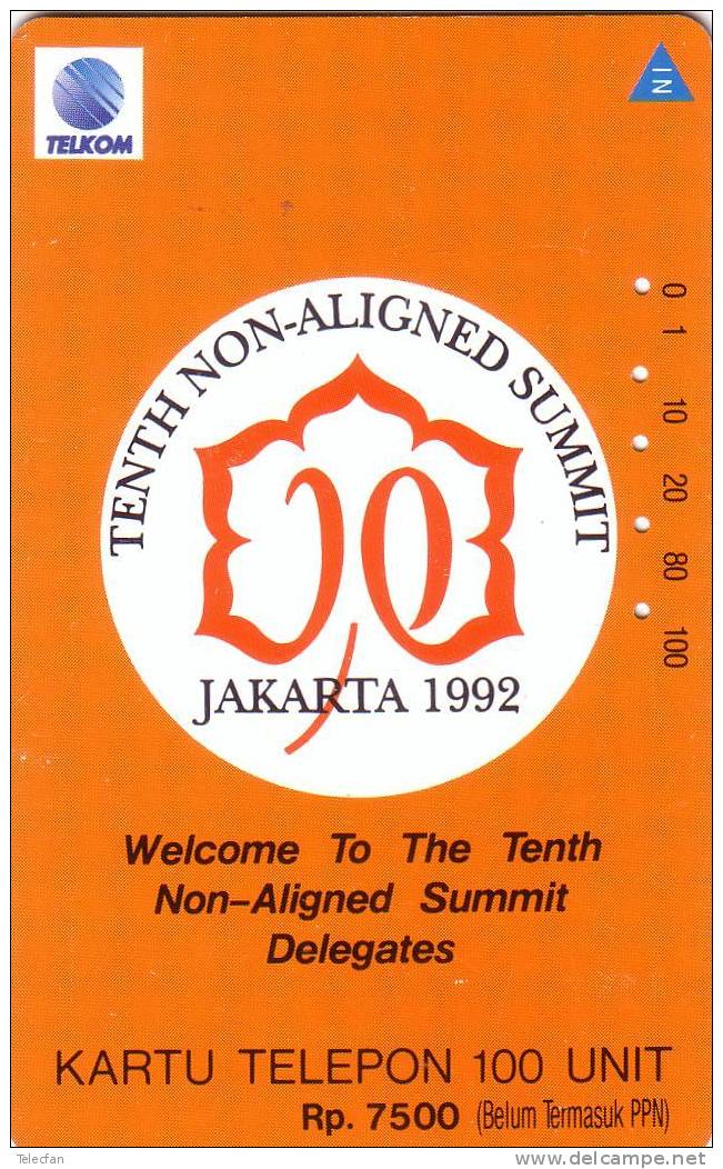 INDONESIE PAYS NON ALIGNES TENTH NON ALIGNED SUMMIT 1992 100U UT SUPERBE - Indonesia