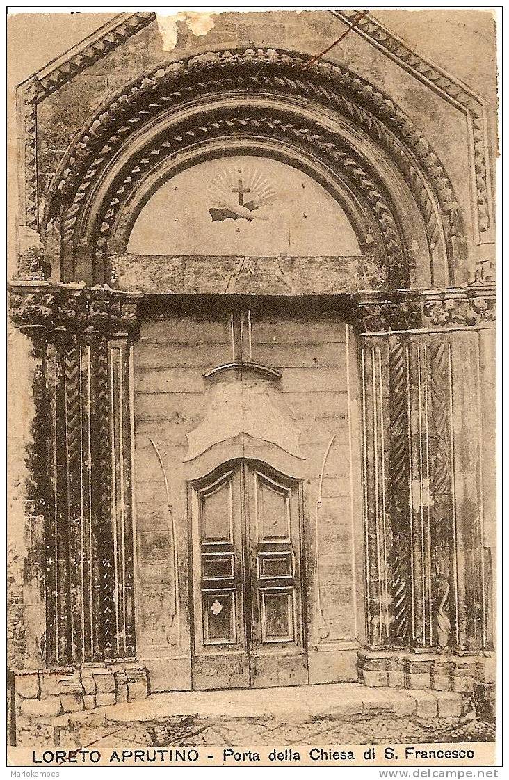 LORETO APRUTINO  -  Porta Della Chiesa Di S. Francesco - Pescara
