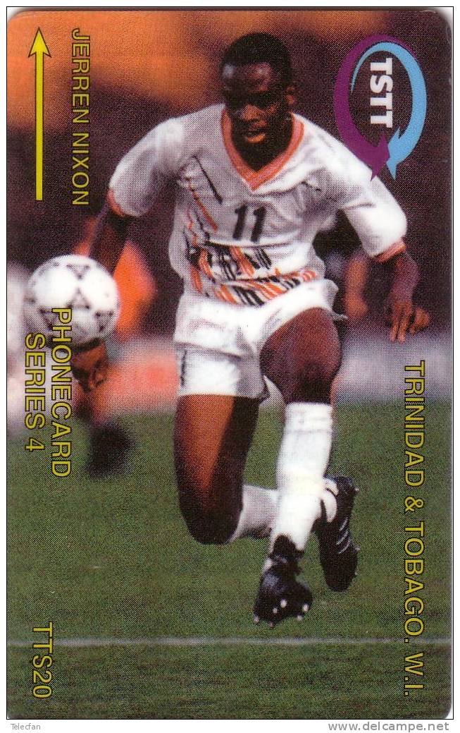 TRINITE ET TOBAGO FOOTBALL JERREN NIXON 20$ 12CTTA... UT SUPERBE - Trinidad & Tobago