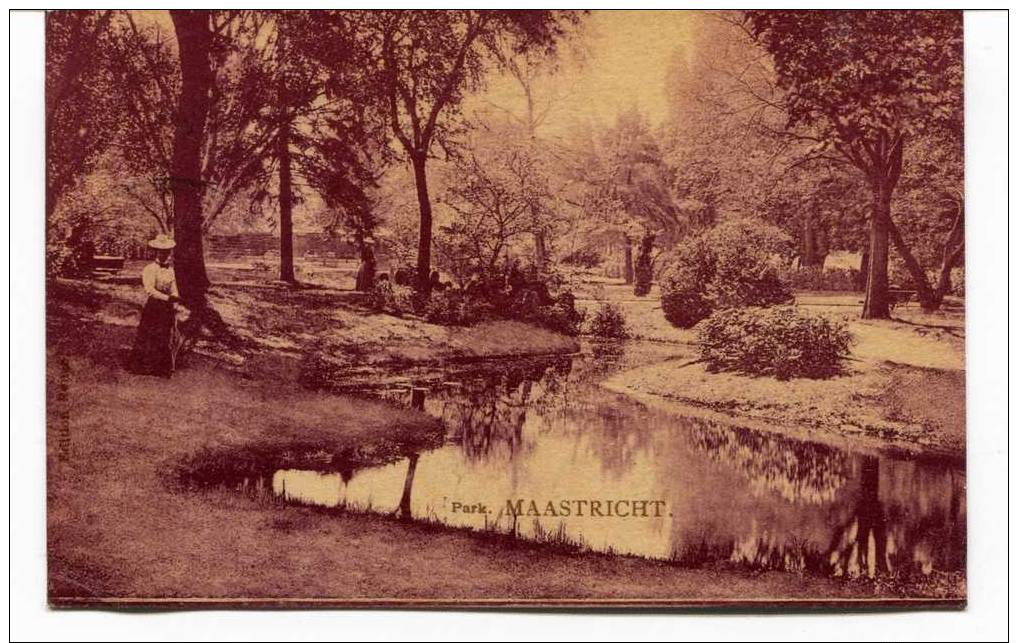 Ancienne Cp "Maastricht, Park" Avec Valeur Et Cachet 1908 - Maastricht