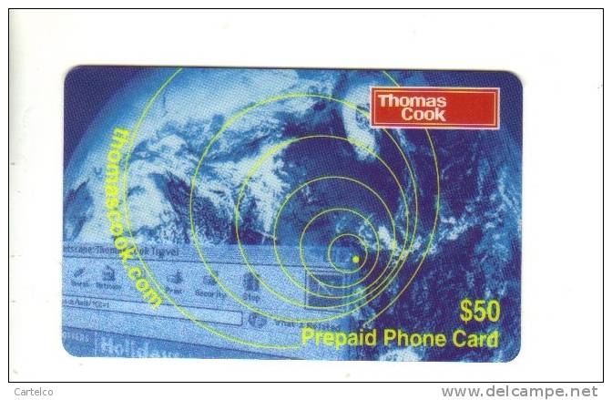 Thomas Cook Used Chip Phonecard 50 $ - Hong Kong Telephone LTd - Sin Clasificación