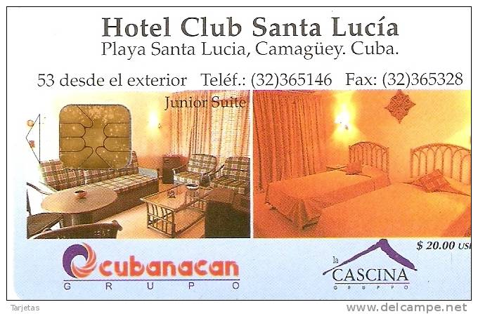 021 TARJETA DE CUBA HOTEL STA. LUCIA - Kuba