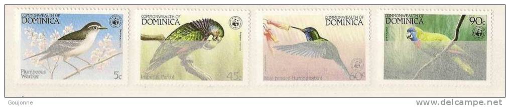 DOMINIQUE    Oiseaux Protégés          WWF           794 797** - Kolibries