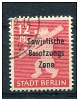 Sowjetische Zone  Berlin Und Brandenburg  Marke Mit Aufdruck  Mi.  204   O   Siehe Scan - Sonstige & Ohne Zuordnung