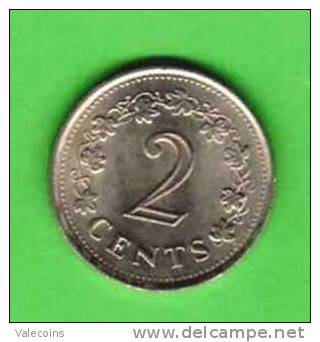 MALTA - 2 Cents - 1977 - KM 9 - XF+ - Malta