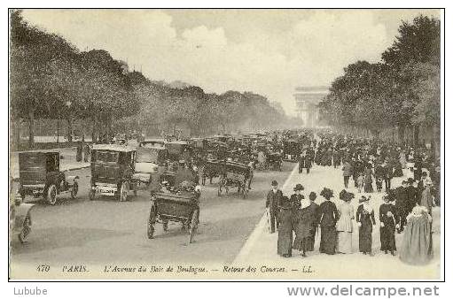 Paris - Retour Des Courses     1910 - Taxis & Droschken