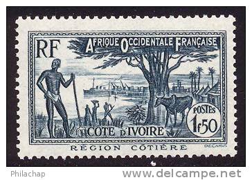 Cote D'Ivoire 1939 Yvert 158A ** TB - Other & Unclassified