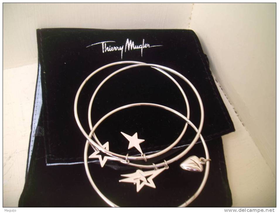 MUGLER RARE BRACELET SIGLE Ds POCHETTE ( VOIR PHOTOS )& LIRE §§§ - Miniatures Femmes (avec Boite)