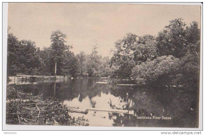 ETATS UNIS LOUISIANE LOUISIANA RIVER SCENE BELLE CARTE - Sonstige & Ohne Zuordnung