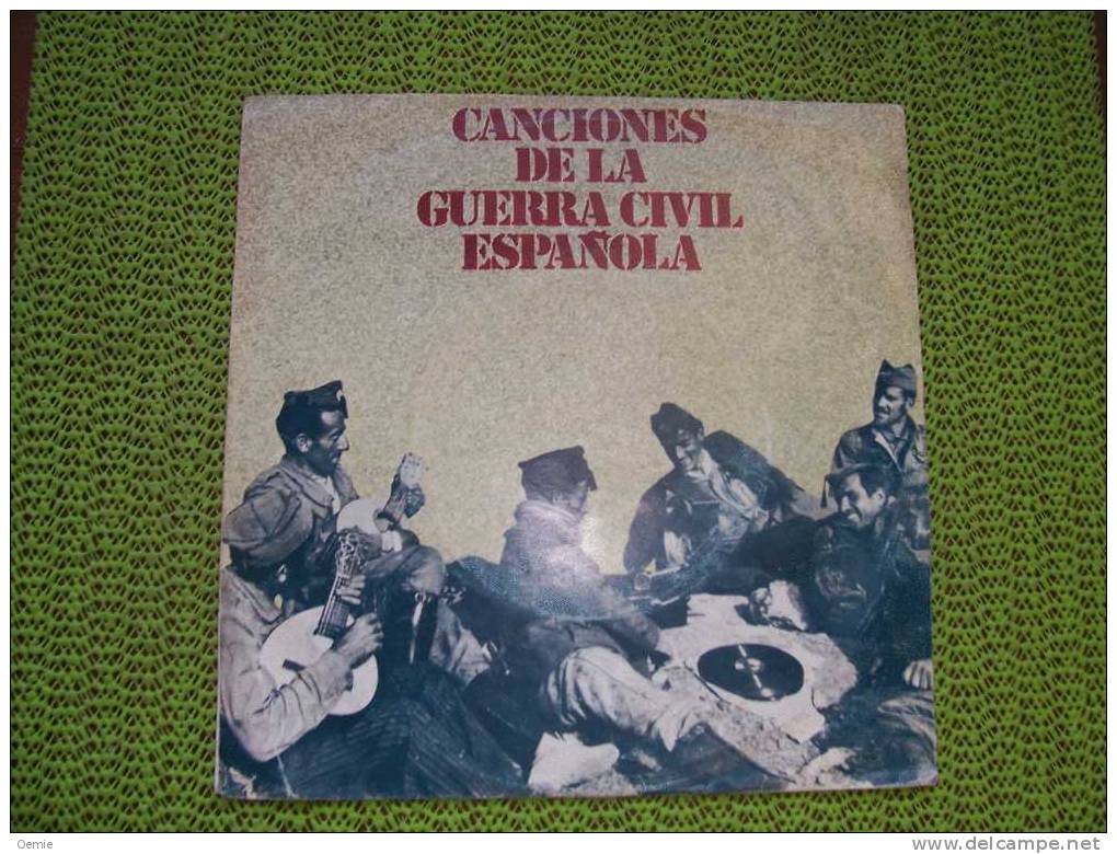 CANCIONES DE LA GUERRA CIVIL  ESPAGNOLES °   PROMO - Other - Spanish Music