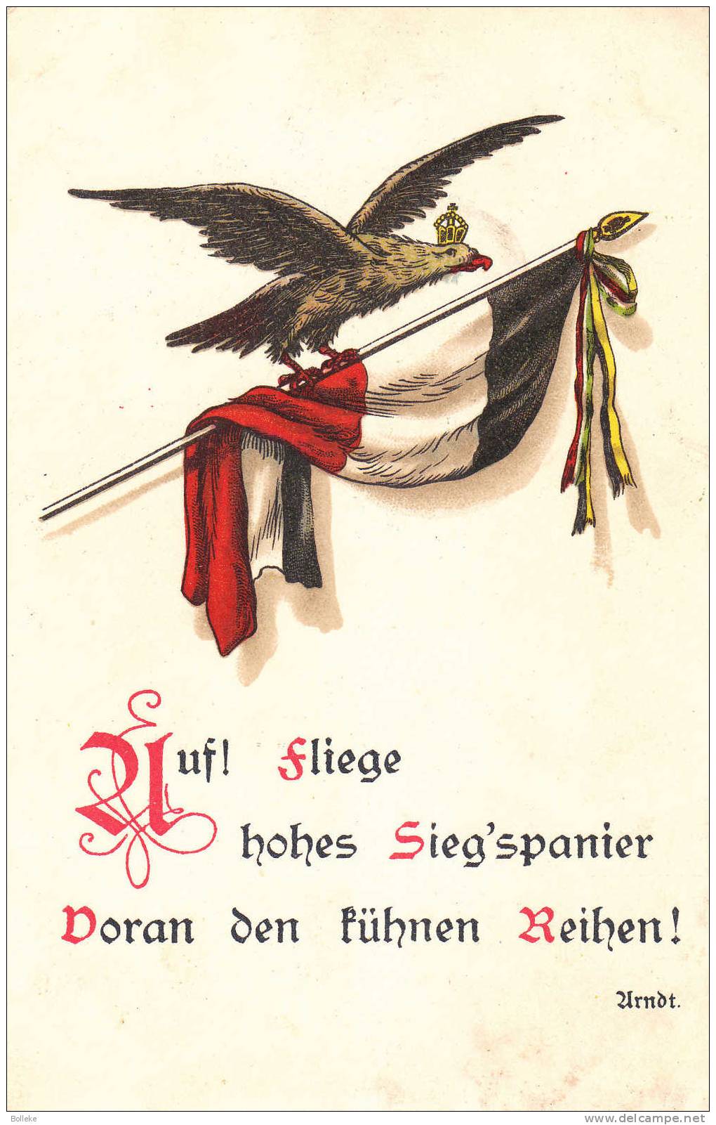 Histoire - Guerre Mondiale - Allemagne Empire - Carte Postale Miltaire De 1914 - Poste De Campagne - Prima Guerra Mondiale