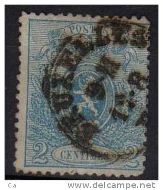 24  Obl BXL  Cob 110 - 1866-1867 Petit Lion