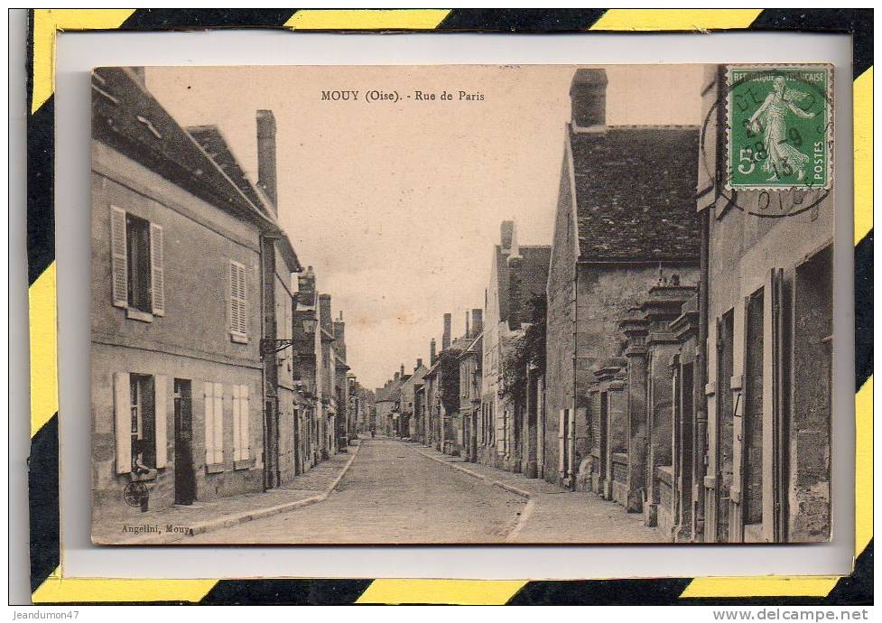 MOUY. - . RUE DE PARIS. CIRCULEE 1913 - Mouy