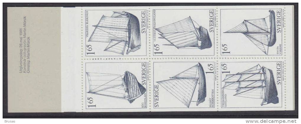 Sweden Booklet 1981 MNH - Country Sailing Boats - 1981-..