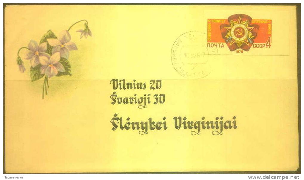 RUSSIA USSR 0013 Cover Postal History LITHUANIA - Covers & Documents