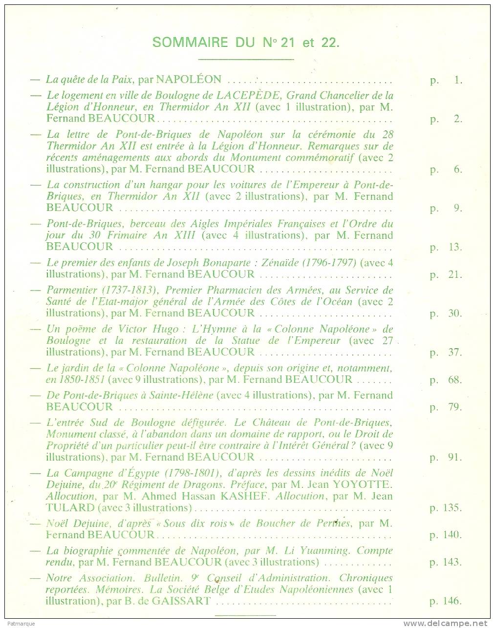 Bulletin Historique De La Société De Sauvegarde Du Chateau De Pont De Briques  - Quartier ...de NAPOLEON  1 Er - N° 20 - Picardie - Nord-Pas-de-Calais