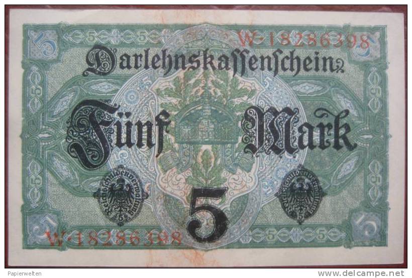 5 Mark 1917 (WPM 56b) 1.8.1917 - 5 Mark