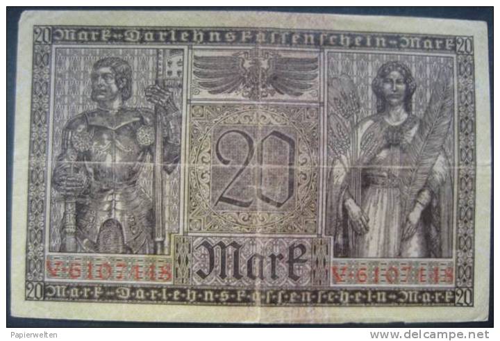 20 Mark 1918 (WPM 57) 20.2.1917 - Reichsschuldenverwaltung