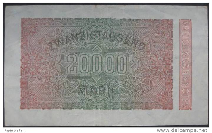 20000 Mark 1923 (WPM 85b) 20.2.1923 - 20.000 Mark