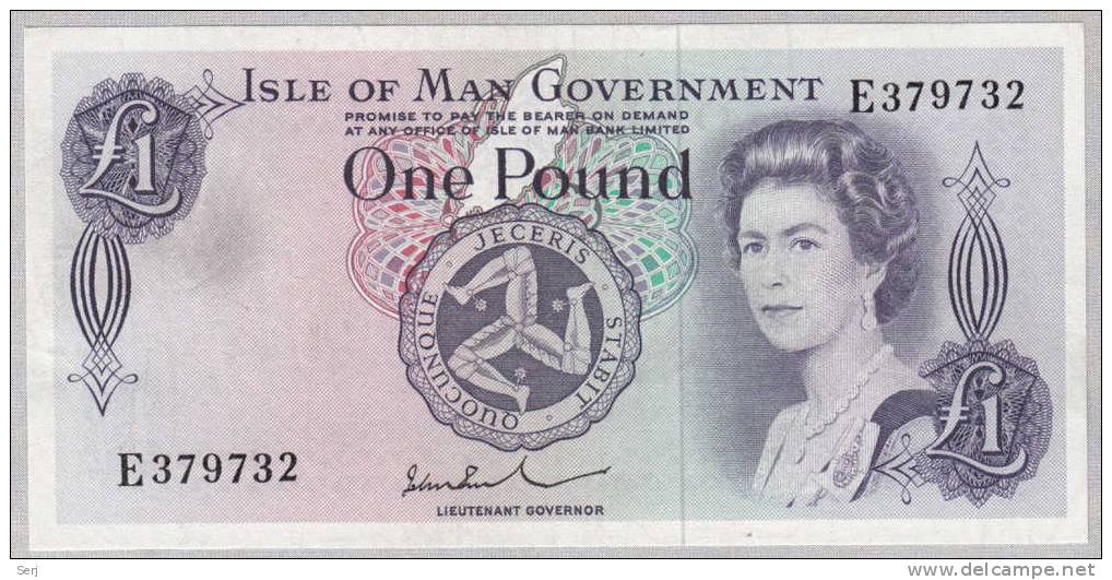 ISLE Of MAN 1 Pound 1972 VF++ P 29c  29 C - 1 Pound