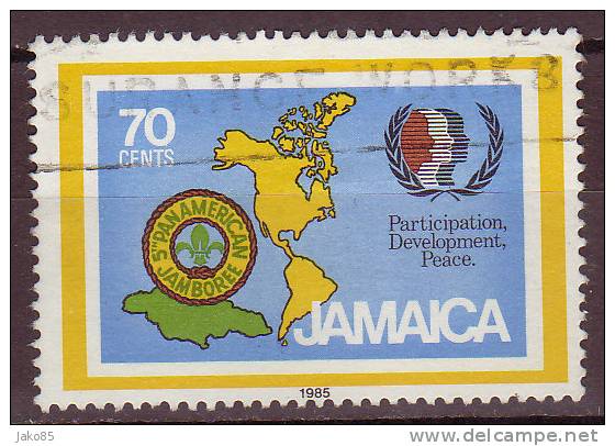 - JAMAIQUE - 1985 - YT N° 626  - Oblitéré  - 5ème Jamborée Scout - Giamaica (1962-...)
