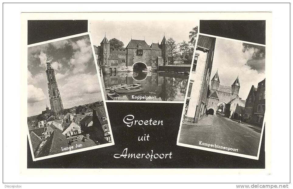 C664 Groeten Uit Amersfoort - Longe Jan - Koppelpoort - Kamperbinnenpoort - Old Mini Card / Non Viaggiata - Amersfoort