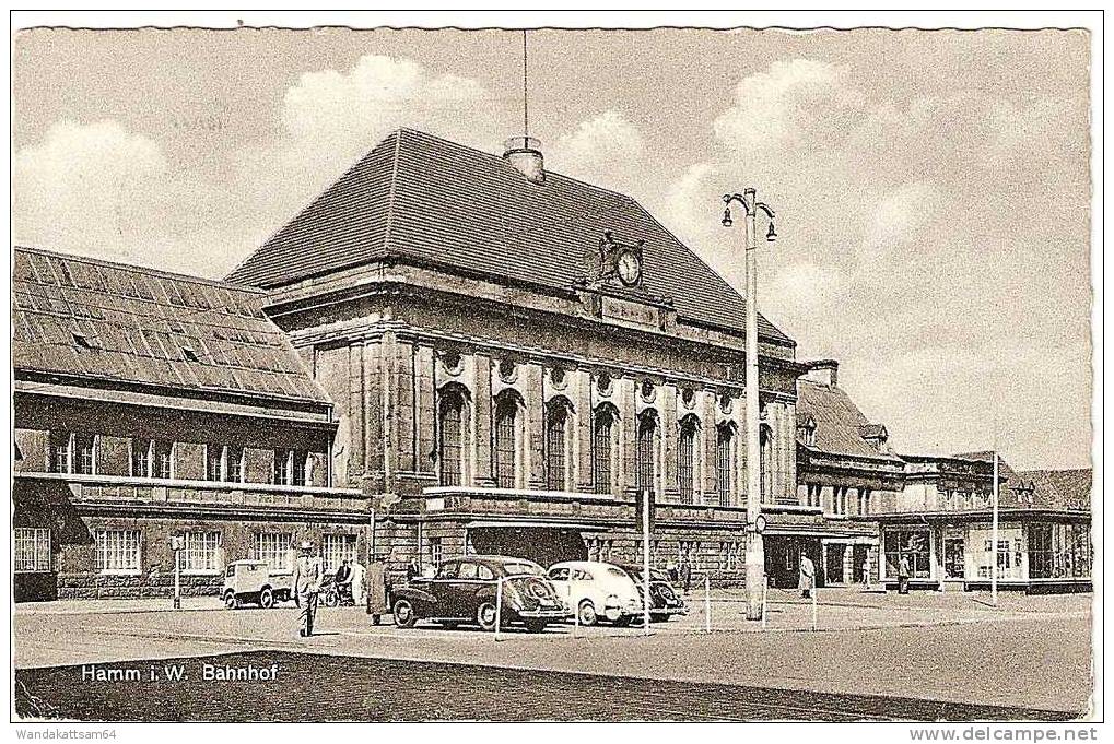 AK Hamm I. W. Bahnhof LKW Oldtimer -6. 5.63.-21 47 HAMM (WESTF) S Nach Asberg 3 Post Pöstlingberg Stadtteil Von Linz Öst - Hamm