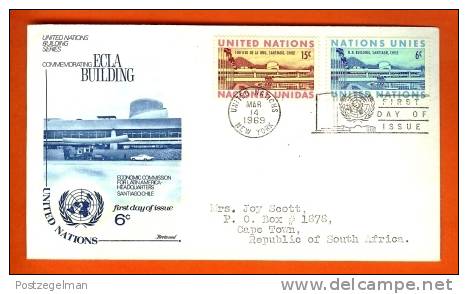 UNO NEW YORK 1969 FDC With Address Ecla  Building 210-211 - Other & Unclassified